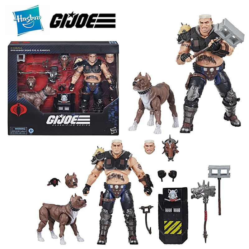 Hasbro G.I.JOE Classified Series 135 Dreadnok Road Pig & Rawkus 16Cm Anime Original Action Figure Model Toy Gift Collection