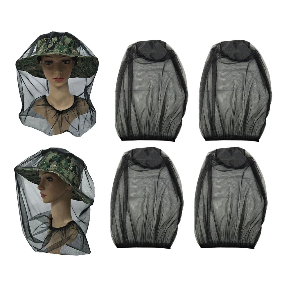 4 Pcs Unisex Cap Outdoor Breathable Sunshade Cover Fishing Hat Night Men and Women Insect Proof