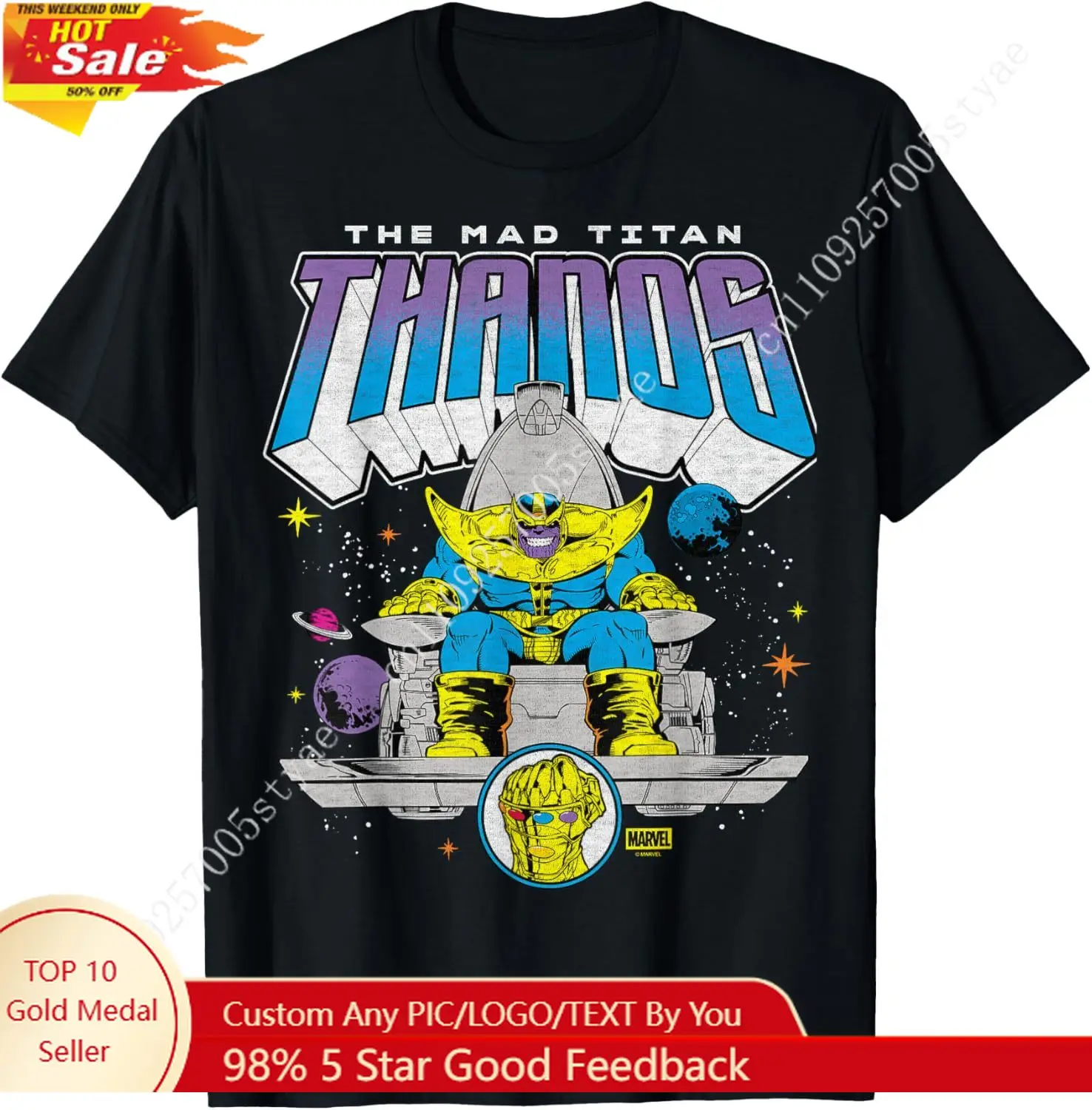 

Thanos - Mad Titan T-Shirt Cosplay