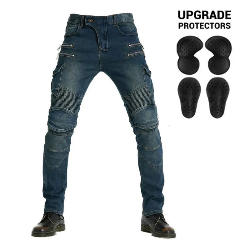 

Легкие джинсы для езды на мотоцикле с защитой от падения, брюки для всех сезонов, новое гоночное снаряжение для повседневного использования, удобные поездки на мотоцикле