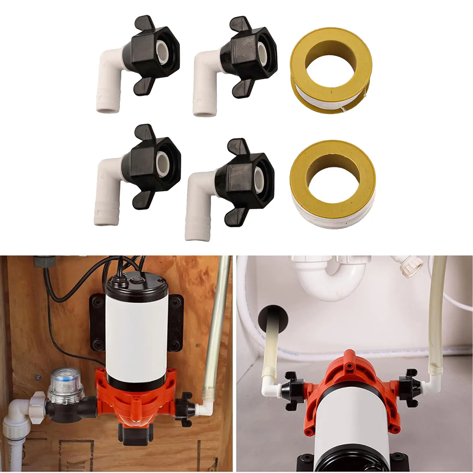 360-degree Rotatable Adapter Barb Elbow Adapter Corrosion-resistant Heat-resistant Lightweight Dependable Performance