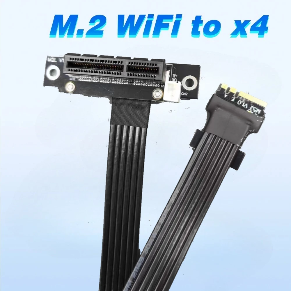 

ADT-Link M.2 NGFF Key A.E.WiFi Слот для PCI-E 4.0 X4 Карта Riser Кабель PCI E 4.0 4X SSD Аудиокарта для удлинителя M.2 A.E Шнур питания