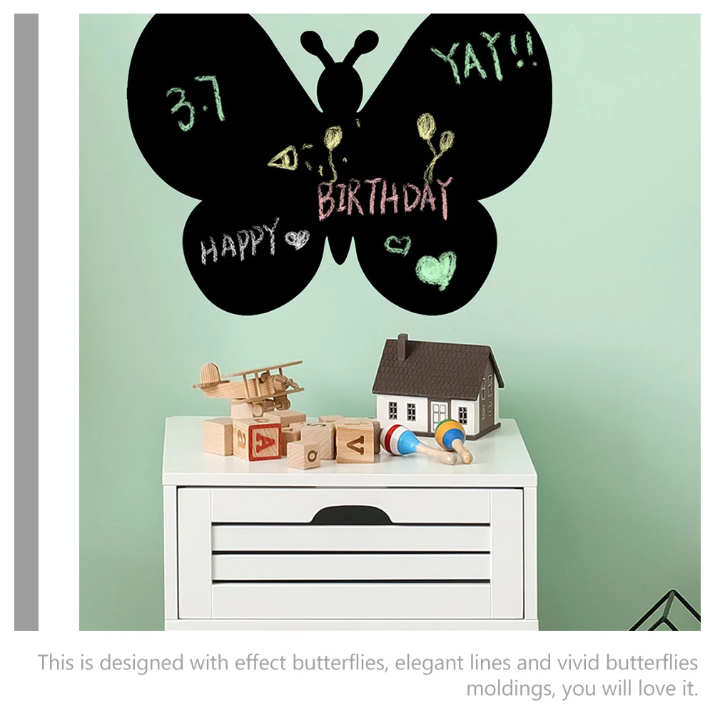 

Birthday Greeting Wall Sticker Large Vivid Butterfly Decor For Walls Self-Adhesive Removable Diy Bedroom Decoration