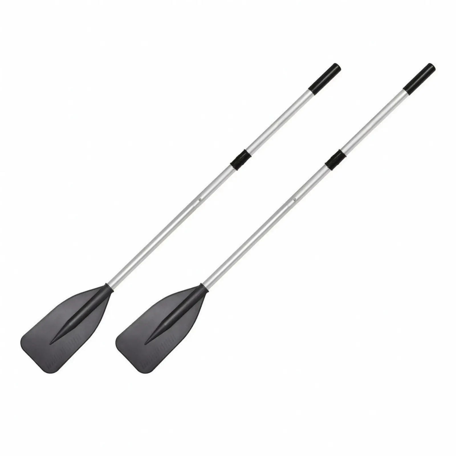 2 Pieces Two-Section Boat Paddle Secure Springlock mechanism, Easy-to-Assemble, Aluminum Paddle with Nylon paddles, for