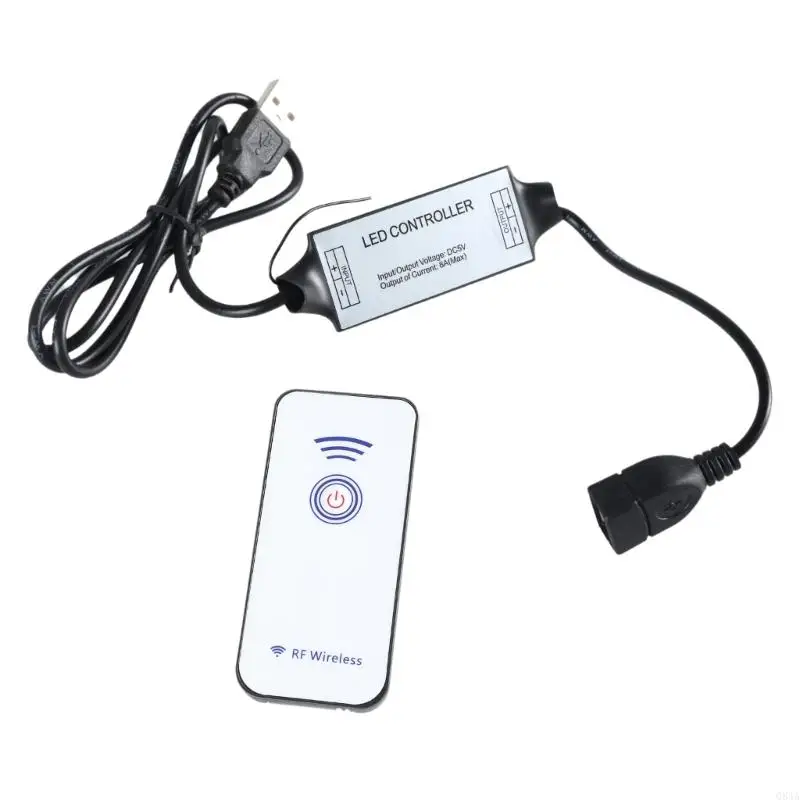 Q84A USB 5V 40W Interruptores alimentación con remoto inalámbrico, adaptador controlador RF 433MHz para lámpara, y más