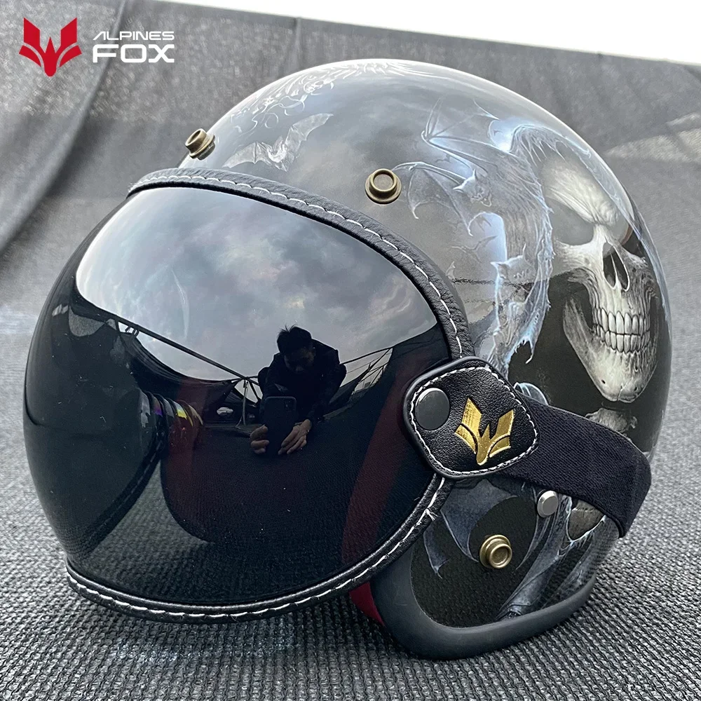 Retro Motorcycle Goggles Universal Bubble Visor UV Protection Vintage Motorbike Riding Glasses Helmet Lens Shield Durable
