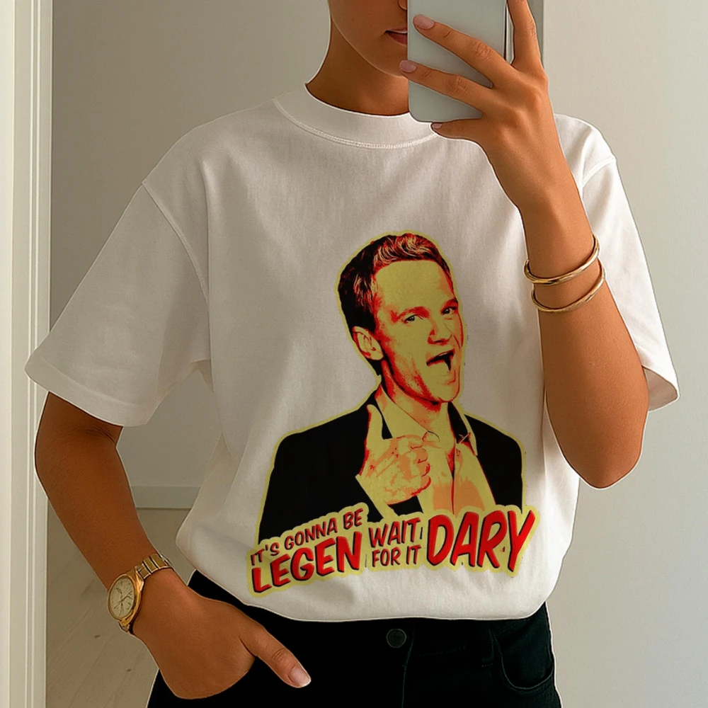 Barney Funny Tshirt Legendary Tee How I Met Your Mother Shirt Tv Series Gift Clothing Graphic Short Sleeve Shirt Unisex Women