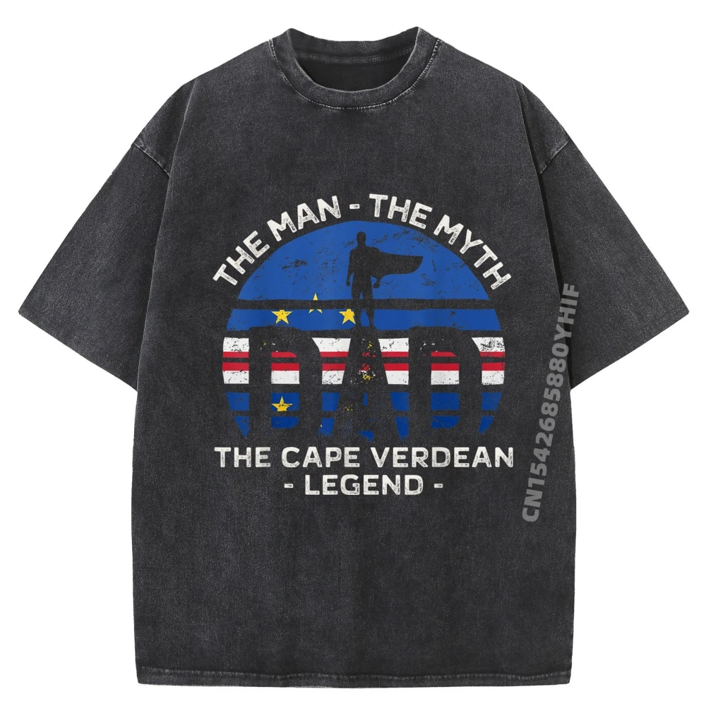 

Dad The Man The Myth The Cape Verdean Legend Verde Cute Oversized T Shirt Meme Tshirt Big And Tall Alphabet Washed Shirt