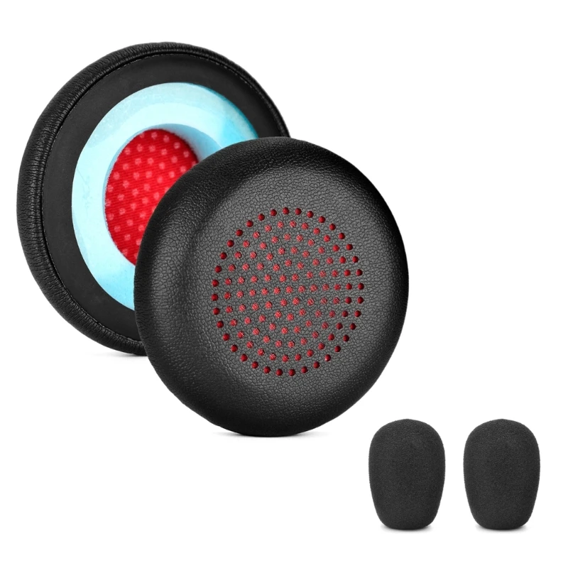 Almofadas de substituição para fones de ouvido, almofadas para poli voyager 4310 uc/4320 uc/focus uc2, esponjas, capa