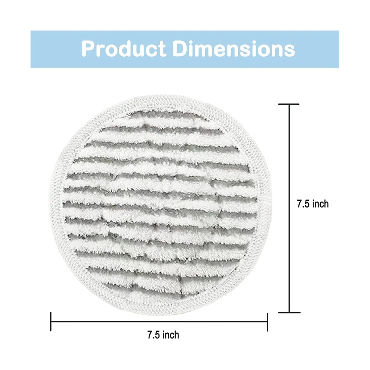 Replacement Mop Pads for S7001, S7000AMZ, S7000 S7001TGT S7201 Series, All-In-One Scrubbing Mop Pads