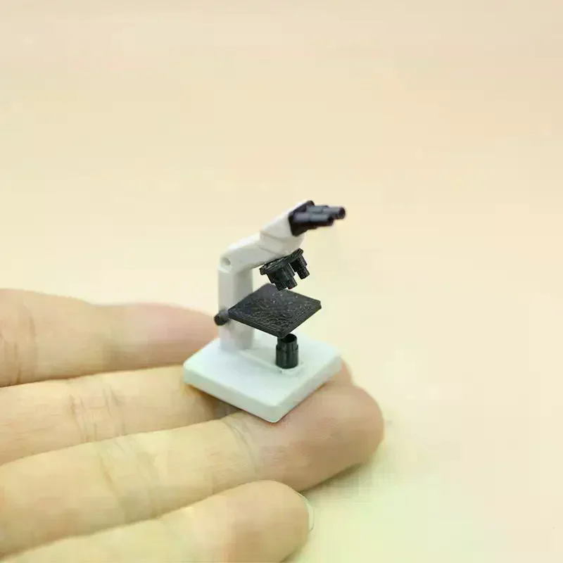 Microscope Model With Realistic Design Perfect For Dollhouse Decor Sand Table Building Photo Props Mini