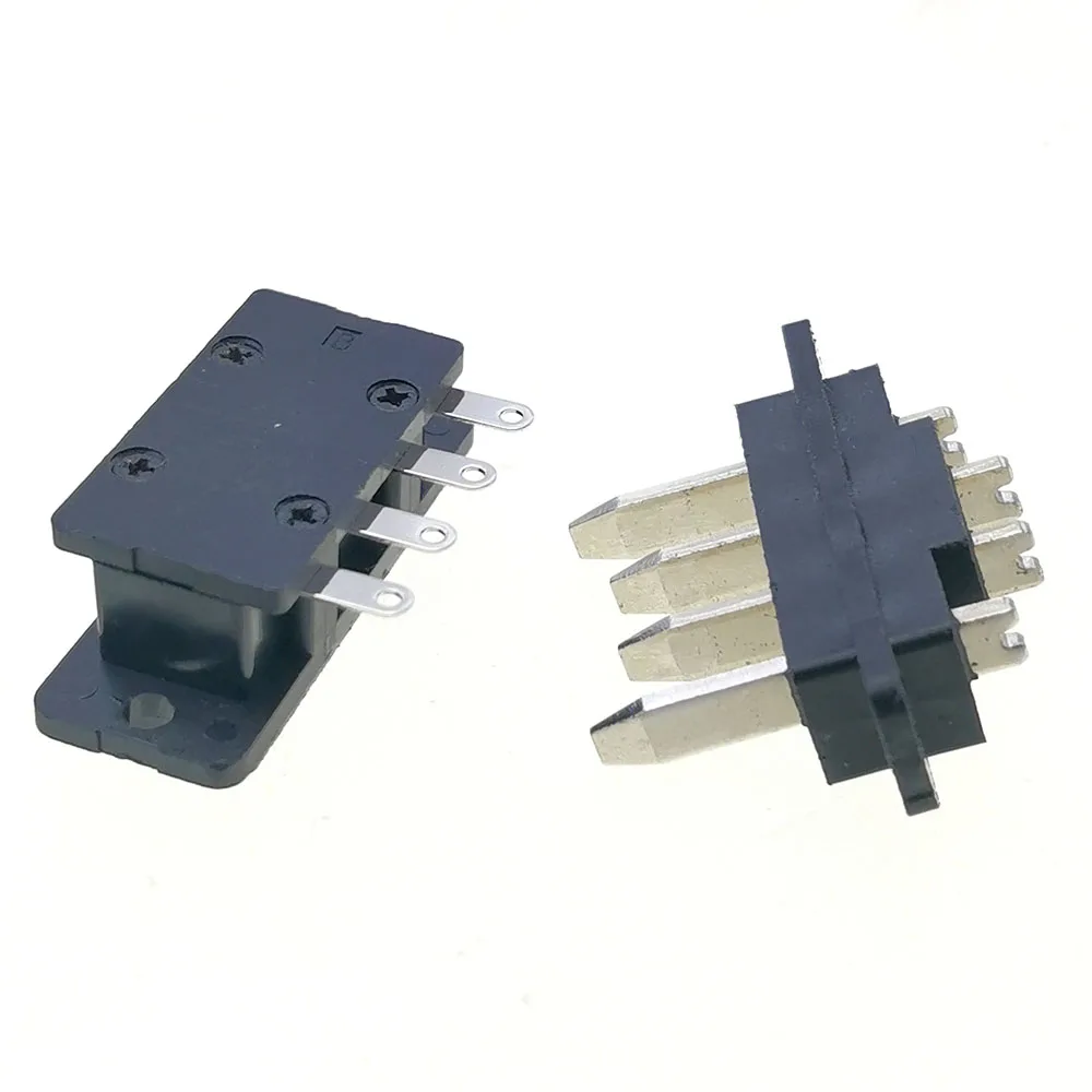 1 toma de cableado de batería de litio 30A 4P enchufe de alta corriente Ebike conector de batería de vehículo eléctrico 4 pines macho Fe