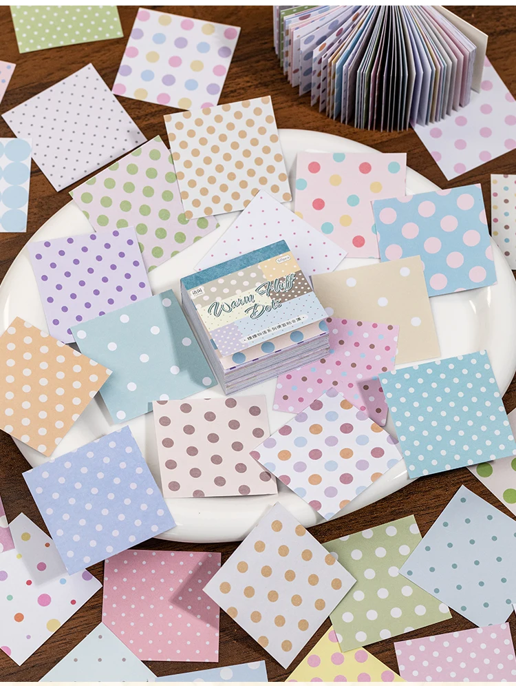 JIANQI 50 Stück Basic-Gittermuster-Stickerbuch, selbstklebendes Papier, dekorative Aufkleber für Scrapbooking, Tagebuch, Album, Junk-Journal-Zubehör – Detail 12