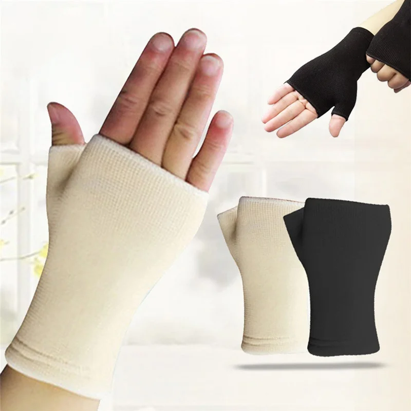 1 pz ultrasottile ventilare la protezione del polso artrite Brace Sleeve Support guanto elastico Palm Hand supporti per il polso