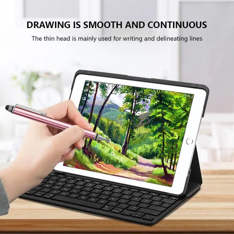 Tableta de dibujo Universal 2 en 1, lápiz táctil de pantalla capacitiva para teléfono móvil Android, accesorios de lápiz duraderos inteligentes