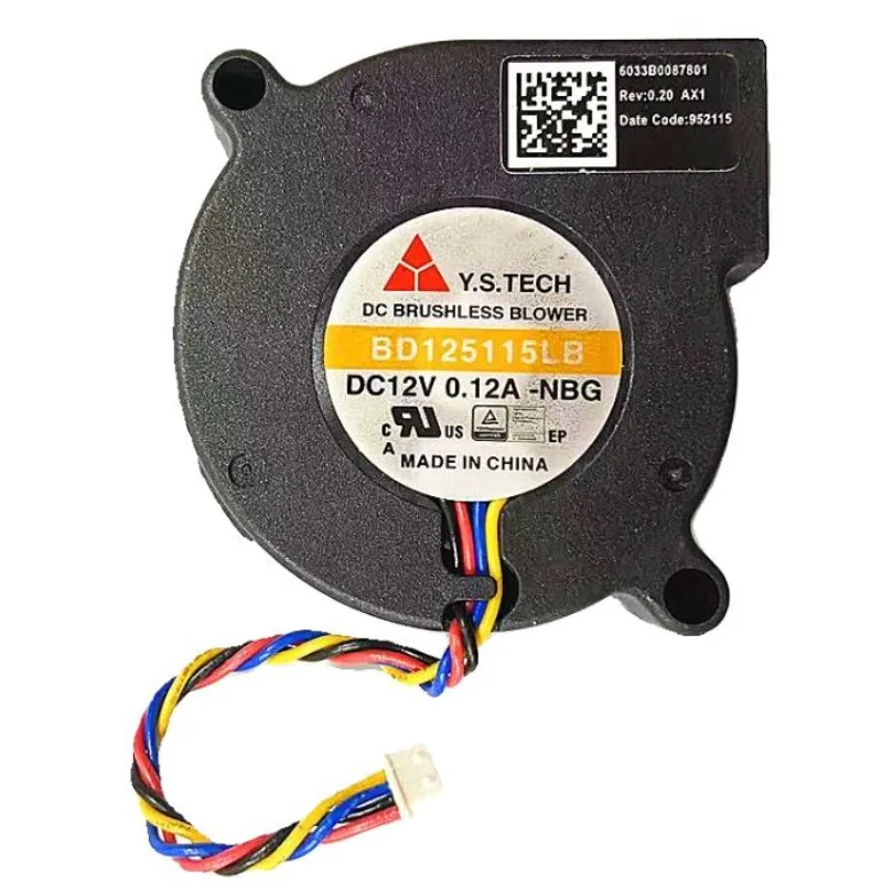 New Cooler Fan for Y. S.TECH BD125115LB 12V 0.12A 5CM Double Ball Vortex Cooling Fan