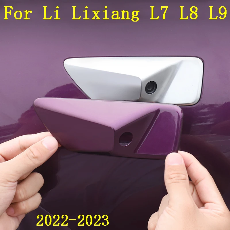 

For Li Lixiang L7 L8 L9 2022 2023 Side Standard Leaf Board Stickers Side Camera Protection Cover Accessories