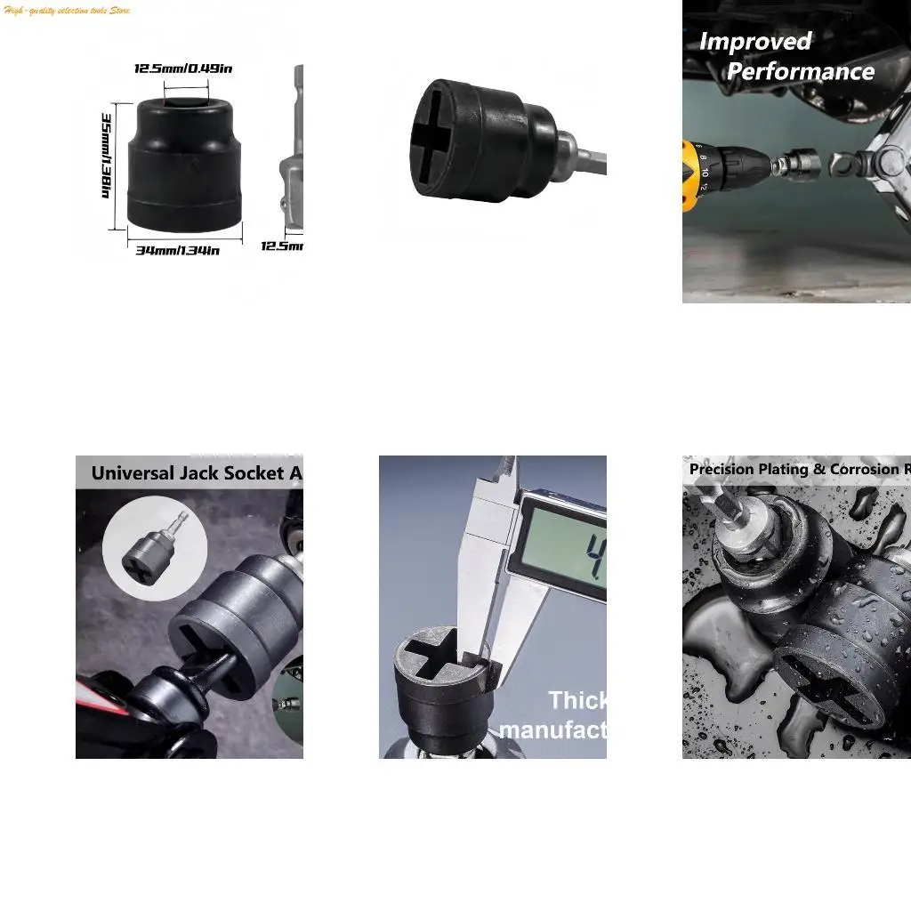 

203F Practical Impact Socket Adapters Suitable for 90% Jacks Rapid 3 Second Fastening For Drills And Ratchets