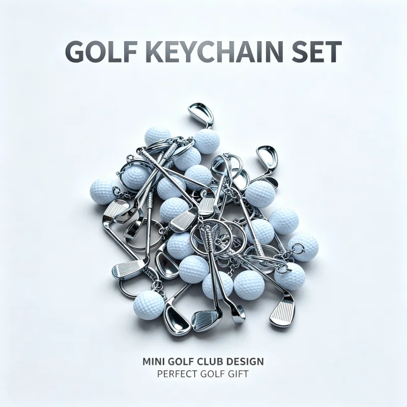 Golf Ball Key Chain Pendant, Gift for Golf Enthusiasts