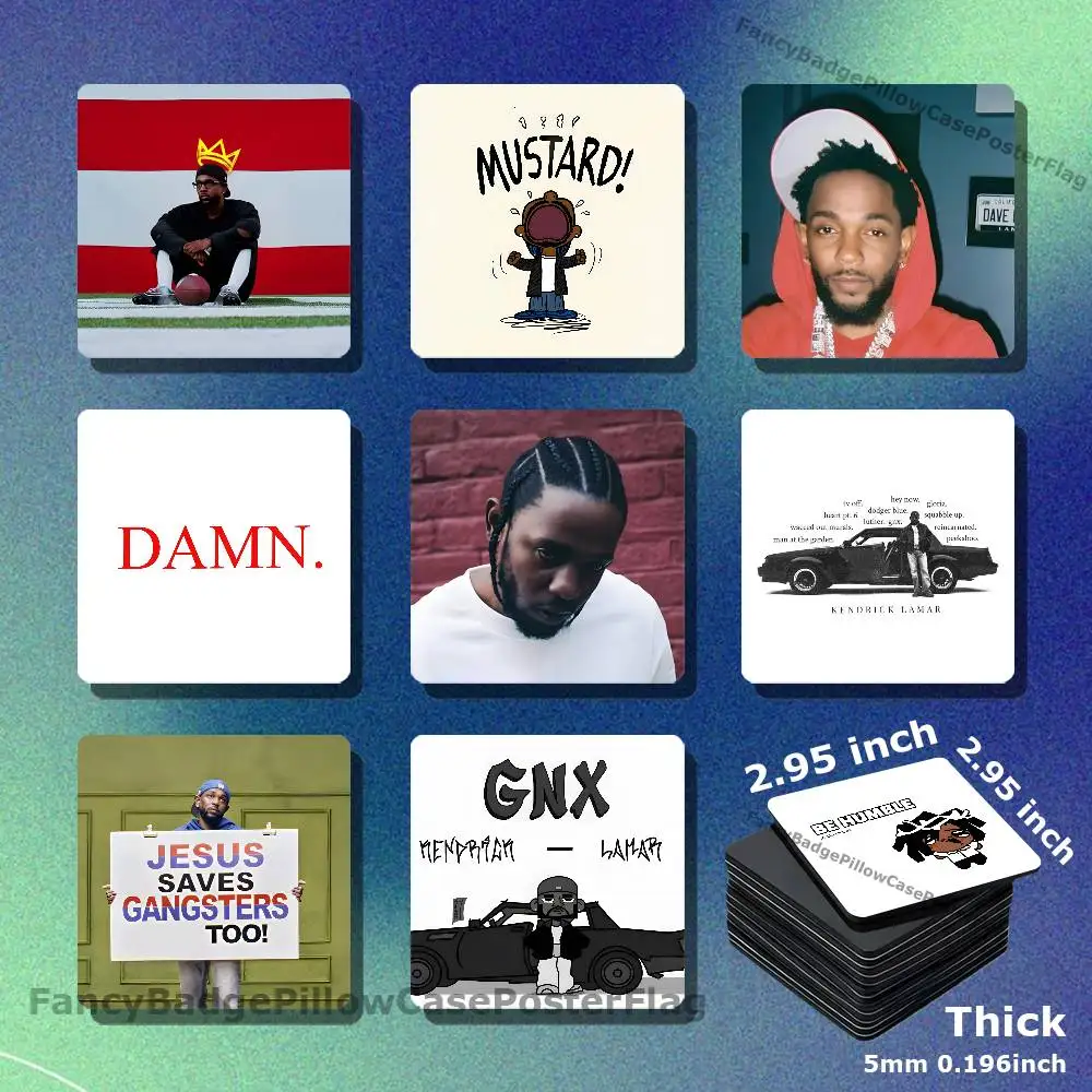 GNX K-Kendrick Lamar DIY Refrigerator Magnet Creativity Handmade Creation Acrylic Fridge Magnetic Sets Accessories