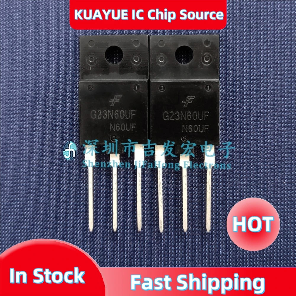 10PCS-30PCS G23N60UF FGAF23N60UF  TO-3PF IGBT 600V  Fast Shipping In Stock