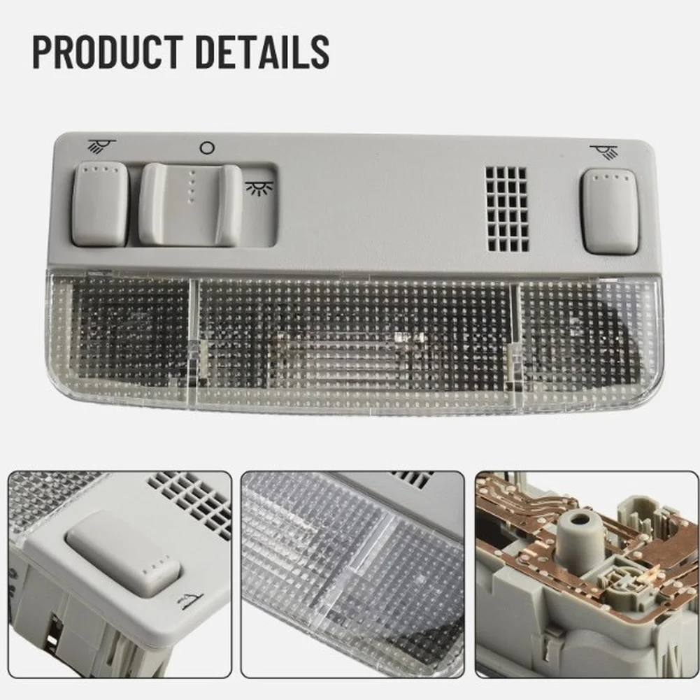 

Auto Cabin Lighting Car Dome Light For Night Reading ABS Construction White Illumination Sturdy Build Reliable Performance