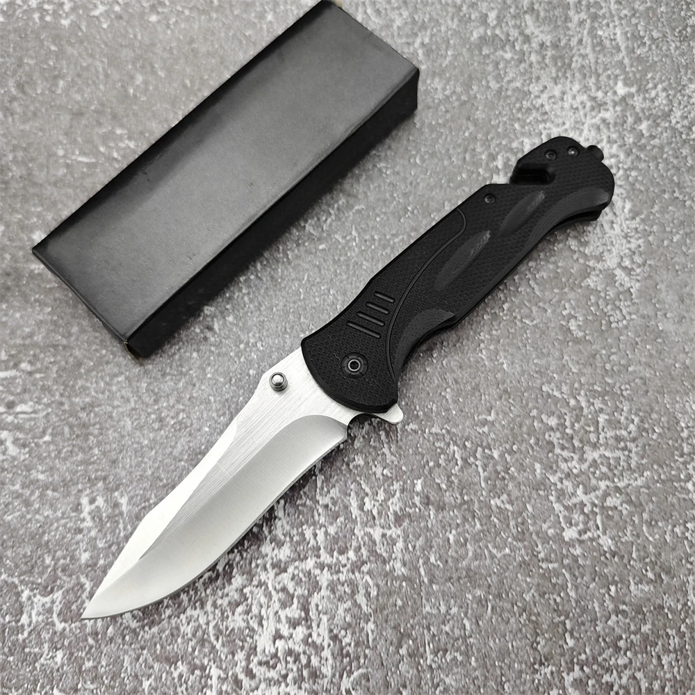 

Модель DA57 Карманный охотничий нож EDC с лезвием 440C G10 Ручка Черный Открытый BM Рыбалка Кемпинг Ножи для резки фруктов для мужчин