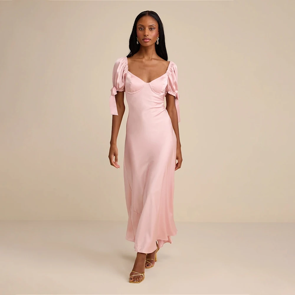 

Women's Formal Evening Gowns Evening Dresses 2026 V-Neck Ruffled Mermaid Formal Gowns Short Sleeve Party Cocktail Gowns For Gala