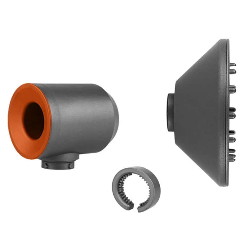 

BAAJ-для Dyson Airwrap, насадки для диффузора для щипцов для завивки, конвертер для фена, диффузор + адаптер + щетка для чистки фильтра, прочная