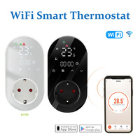 Tuya WiFi Smart Thermostat Socket APP Control Temperature Controller 16A 220V Digital Thermostat Switch EU Plug for Household