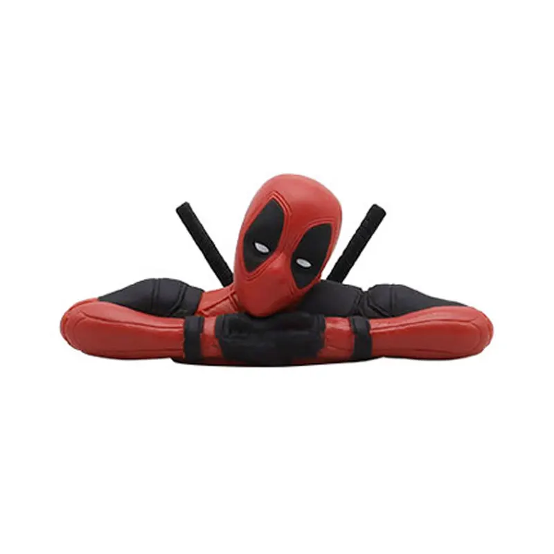 Anime Deadpool Action Figure Car Interior Decoration Toys Pendant Car Accessories Model Mini Doll Figurine Kids Toy Gif
