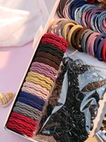 1085PCS Dark Hair Accessories for Woman Set Seamless Ponytail Holders Variety Hair Scrunchies HairBands Scrunchy Hair Ties 4