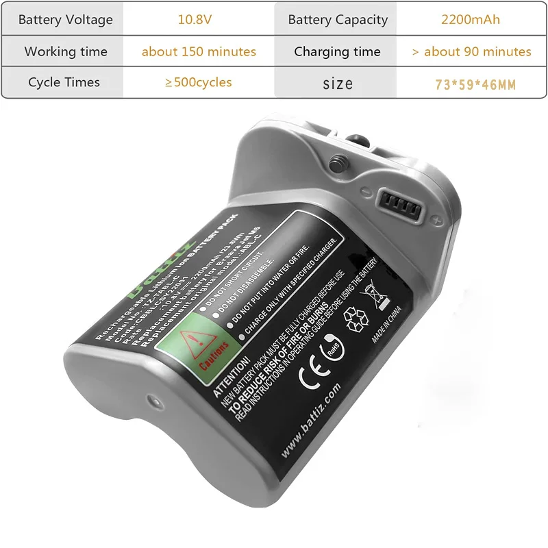 حزمة بطارية بديلة ABL-C متوافقة مع المكنسة الكهربائية iRobot Braava jet M6 10.8 فولت 2200 مللي أمبير في الساعة #2