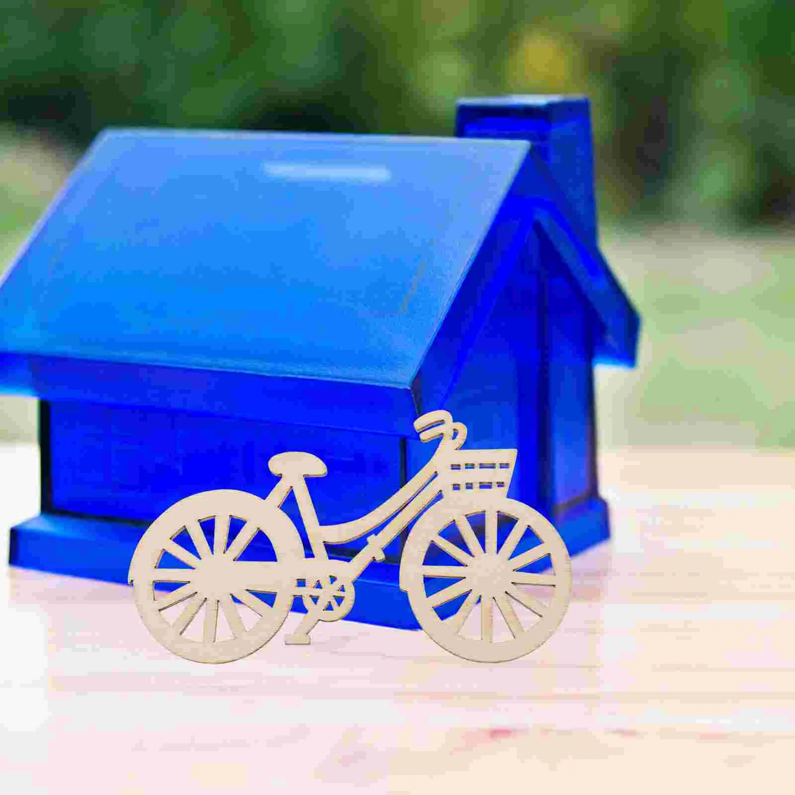 Modèle de vélo l'inventaire en bois, décoration de maison de courses, petits modèles de salle de jouets, 12 pièces