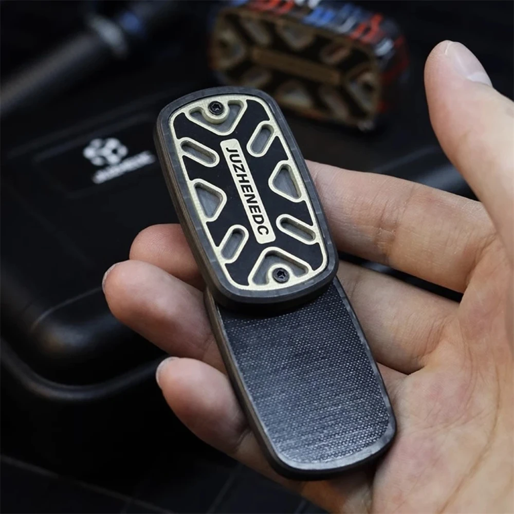 JUZHEDC ألياف الكربون EDC تململ سبينر مكافحة الإجهاد لعب لممارسة اليقظة الذهنية أدهد القلق الإغاثة التركيز الحسي اللعب