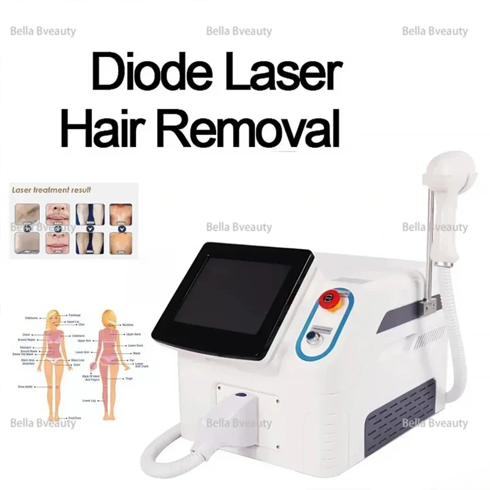 2024new Diode Laser Hair Removal Machine 3 Wavelength 755nm 808nm 1064nm Multifunction Professional Beauty Salon Device Home Use