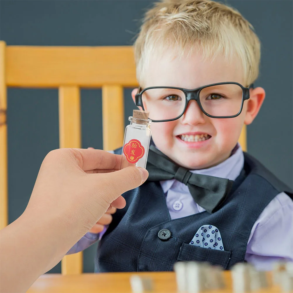 

Коробка на память для детей, волосы плода, зубы, деревянные стеклянные бутылки, органайзер для хранения сувениров для новорожденных, сохранение первой стрижки