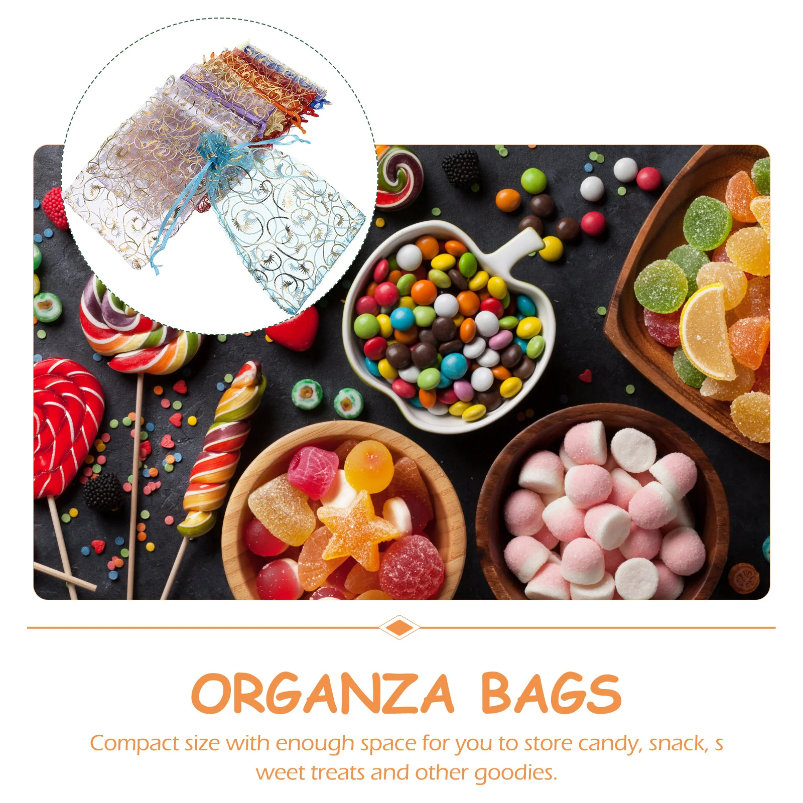 

100pcs Eyelash Storage Bags Drawstring Organza Pouches For Jewelry Candy Wedding Party Favor Gift Bags Small Bulk Packaging