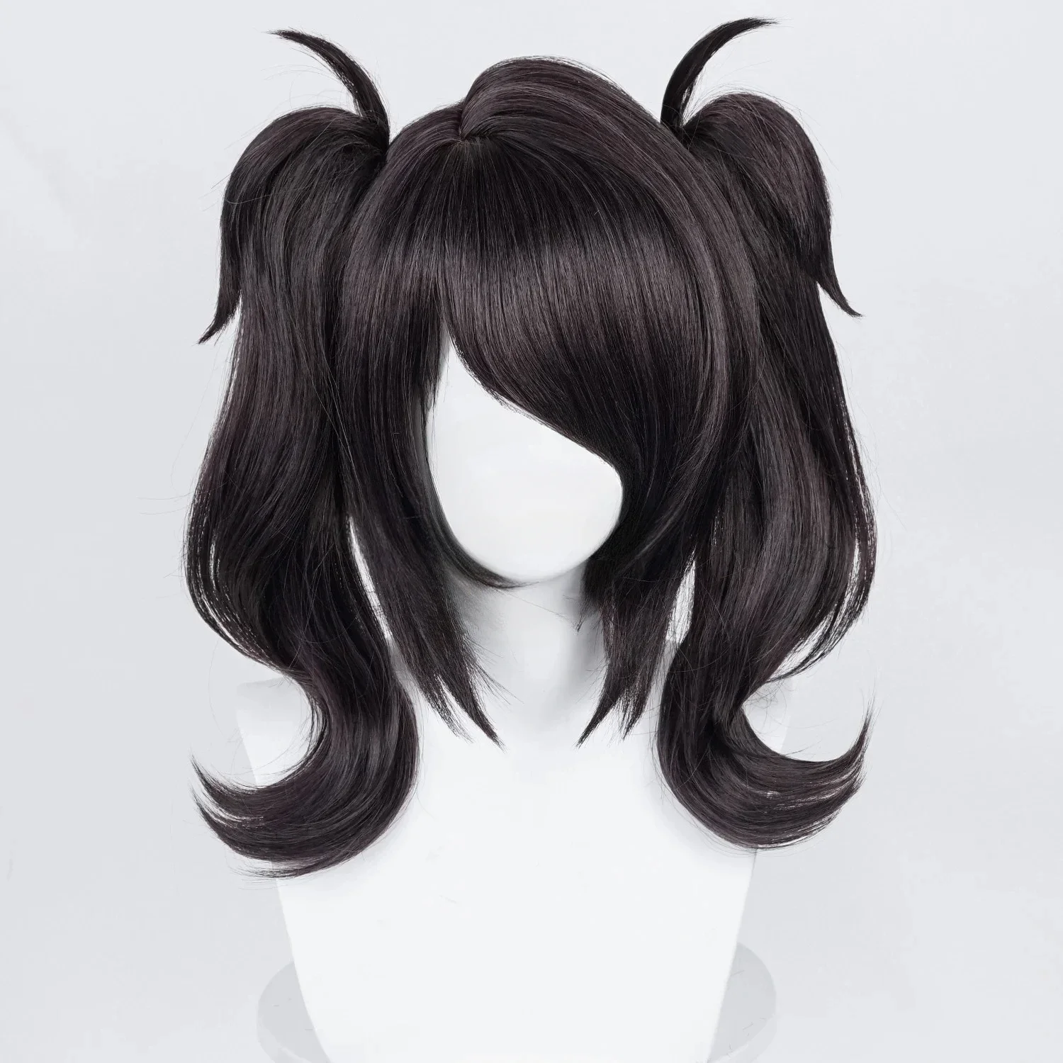 

Jeu Ame Angel-chan Cosplay perruque courte noire perruque cheveux synthétiques résistants à la chaleur OMG Ka