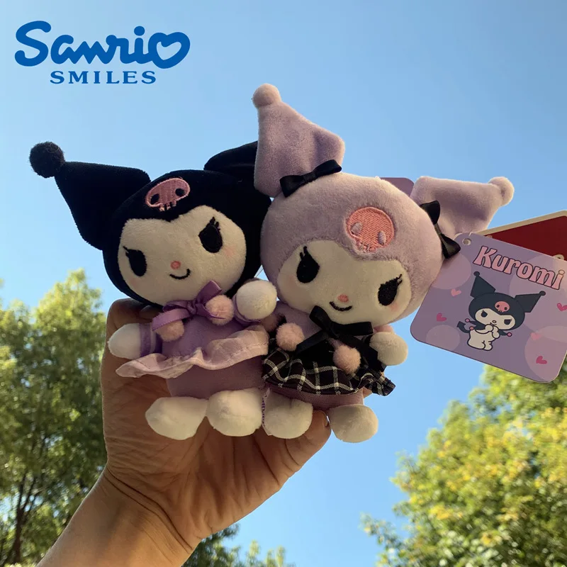 

Новинка, милая мультяшная кукла Sanrio Kuromi, кукла мелодия, кукла коричная, плюшевая игрушка, милая сумка, кулон, детский подарок, кулон, оптовая продажа