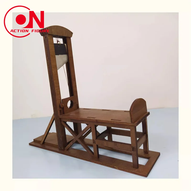 Soldat modèle guillotine en bois, échelle 1/12, accessoires de scène cosplay, convient à 15cm, figurine homme et femme, poupées corporelles