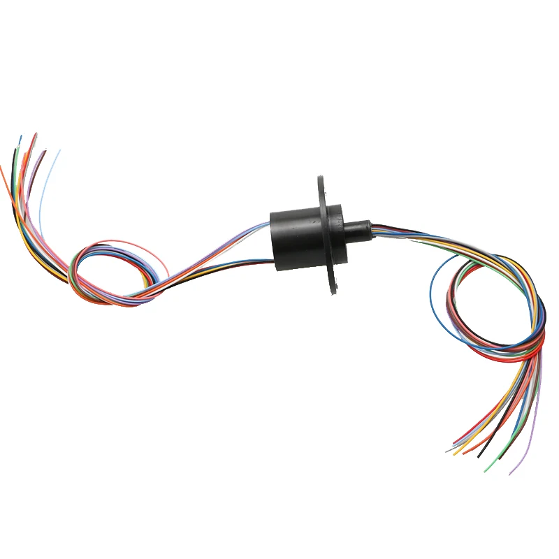 1PCS Dia.22mm 12CH 2A Electrical Collector Slip Ring Rotating Connector Gimbal Conductive Slipring for High Speed Ball Rings