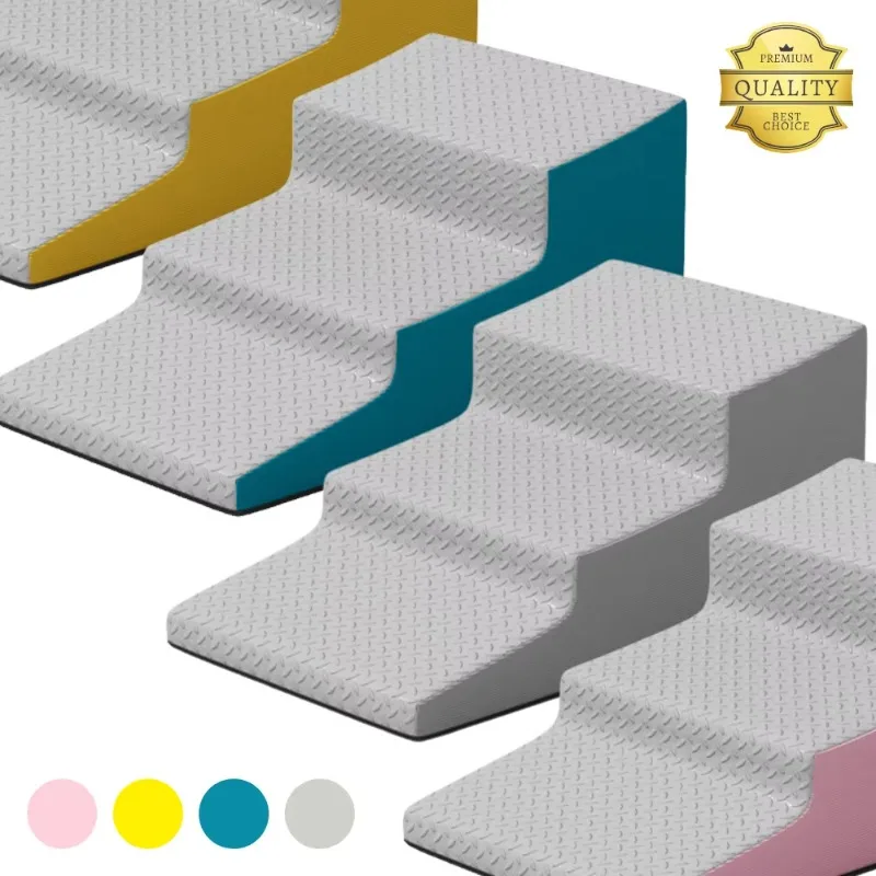 

New soft and non-slip high-density foam pet staircase lightweight foldable steps and removable washable bedspreads and sofas
