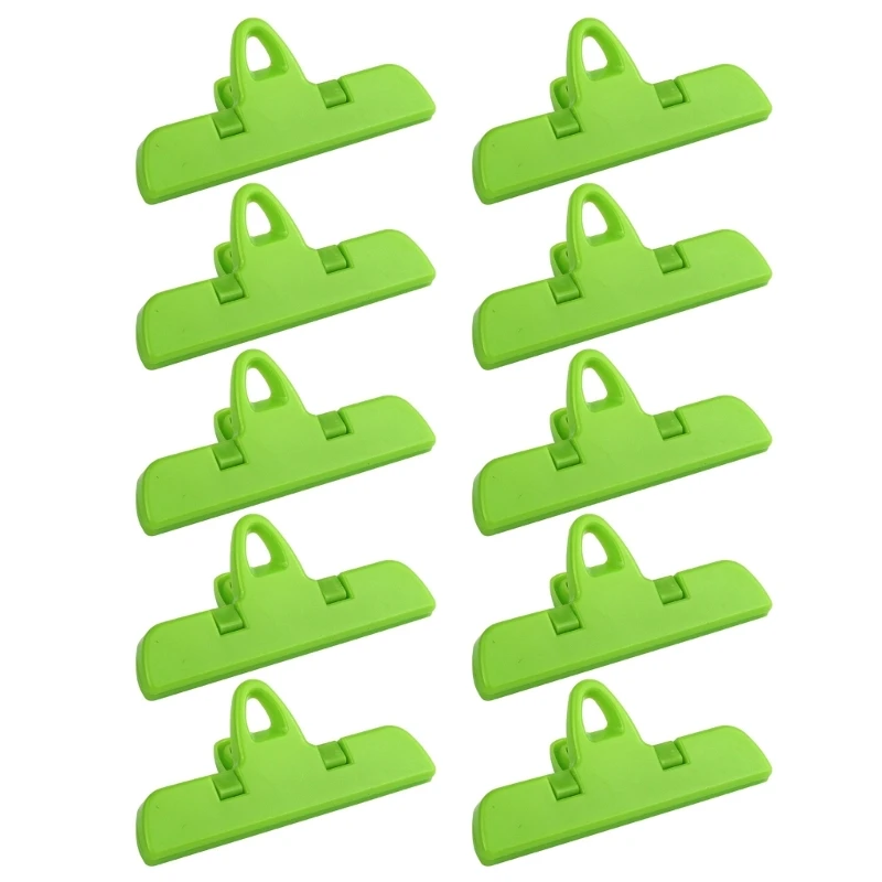 10pcs Snacks Sealing Clip Craft from Sturdy Plastic Materials Keeps Food Tidying for Long Time Storage Needs Household