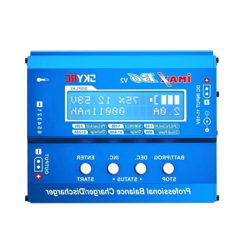 

1pcs new SKYRC IMAX B6 V2 6A 60W Charger Discharger, AGM Cold Charge Mode & Data Storage for RC Model Battery