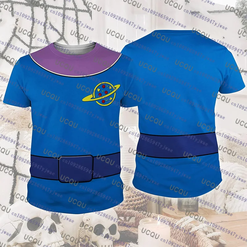 Disfraz de Alien para padres e hijos, sudadera de manga corta Toy Story, Cosplay, Toy Story, Alien, fiesta de Halloween, camiseta para chico Y2k
