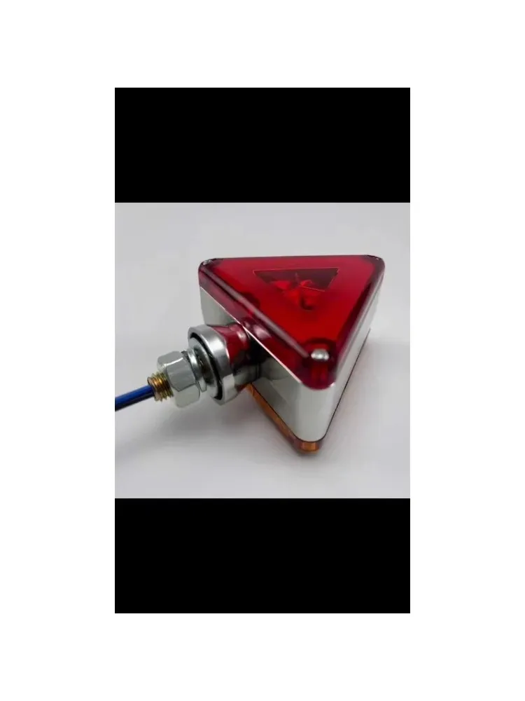 Lampu Sein LED Merah Amber 3 inci Tria Fine untuk Lampu Penanda Samping Lampu Rem Belakang Lampu Peringatan Truk Trailer Karavan