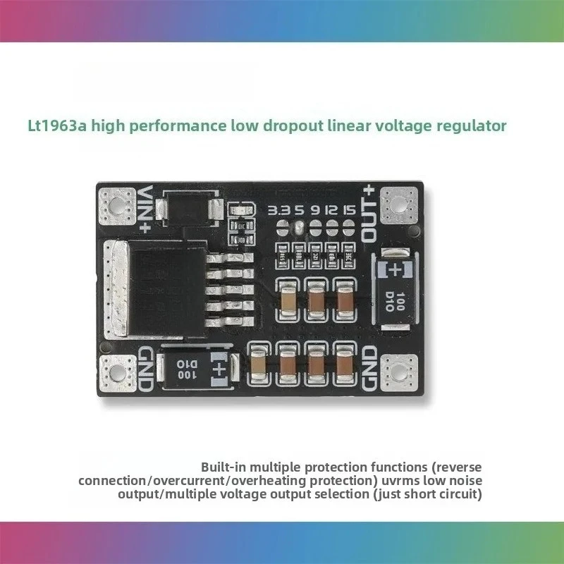 LT1963 Linear Regulator Power Supply Board Low Dropout 3.3V 5V 9V 12V 5V 1.5A Output