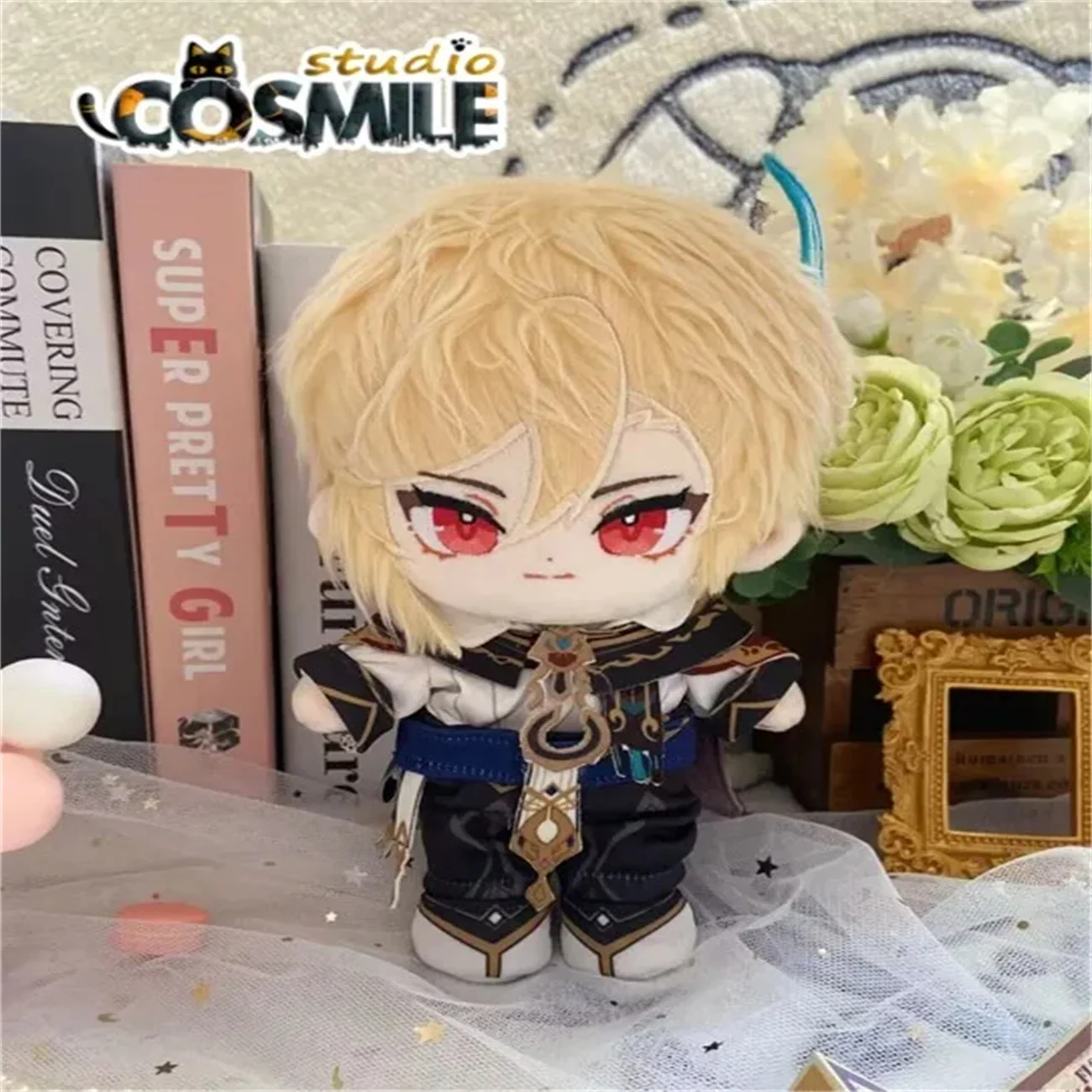 Game Genshin Impact Scholar Kaveh Plushie Stuffed Toy Cosplay 20cm Plush Toy Doll Body Clothes Gift Sa KM