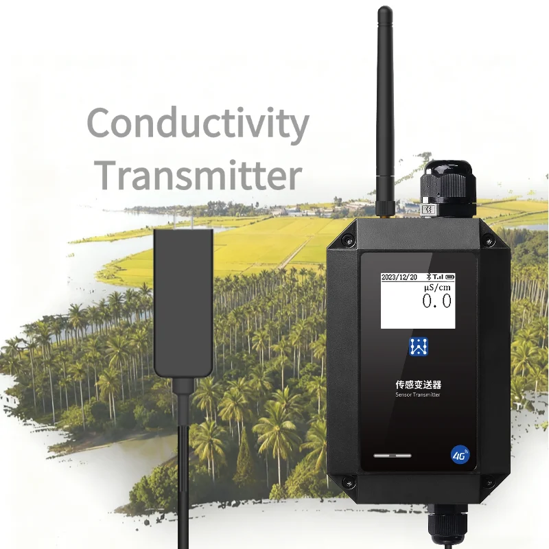 Agriculture Irrigation Soil Water Real-Time Output TDS Wireless 0ms/cm~4ms/cm 3%FS Monitoring EC Electrical Conductivity Sensor